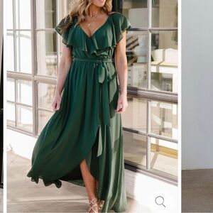 Baltic Born Forest Green Maxi Dress